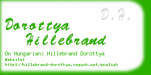 dorottya hillebrand business card